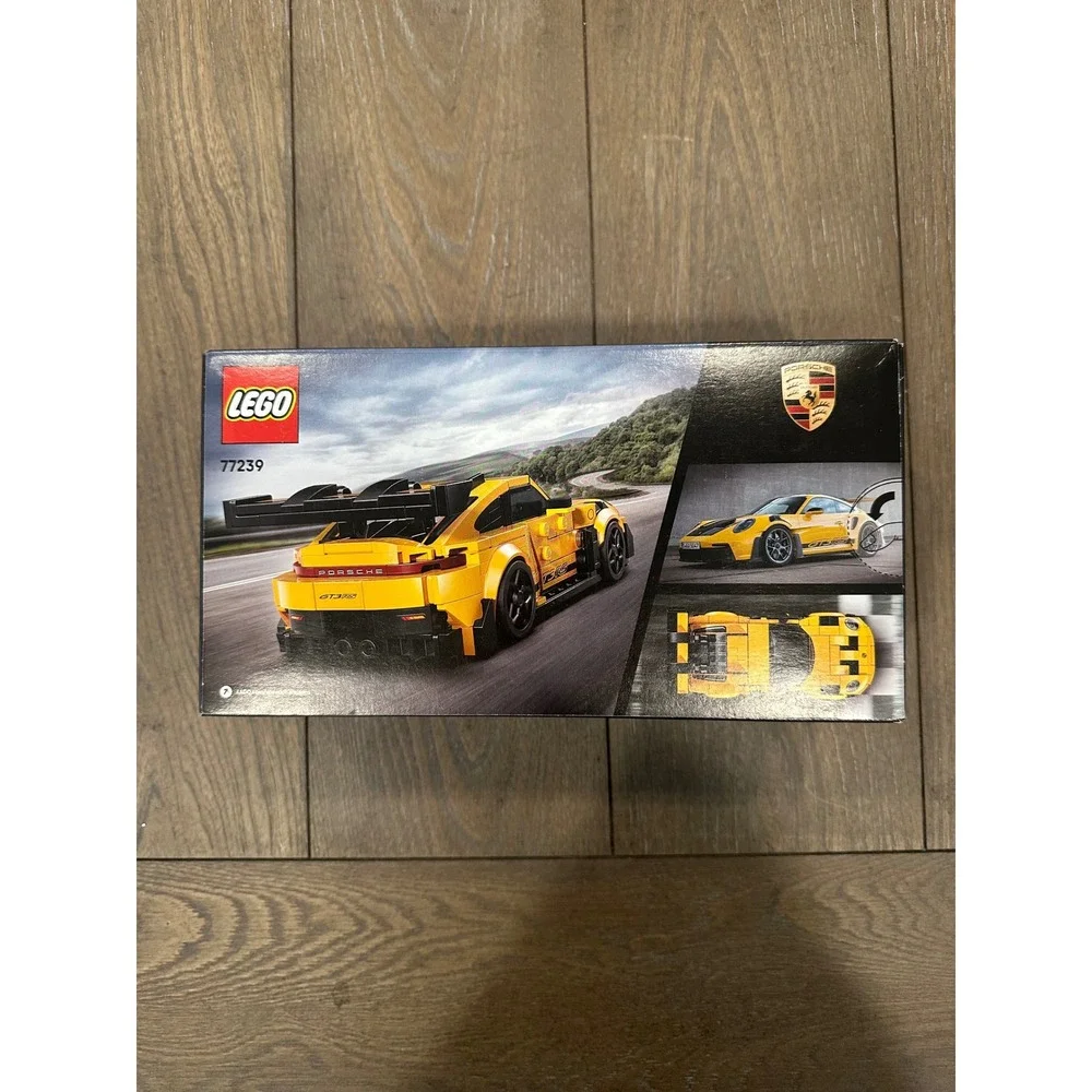 LEGO Kids Yellow Speed Champions Porsche 911 GT3 RS 77239 Building Set 348 Pcs